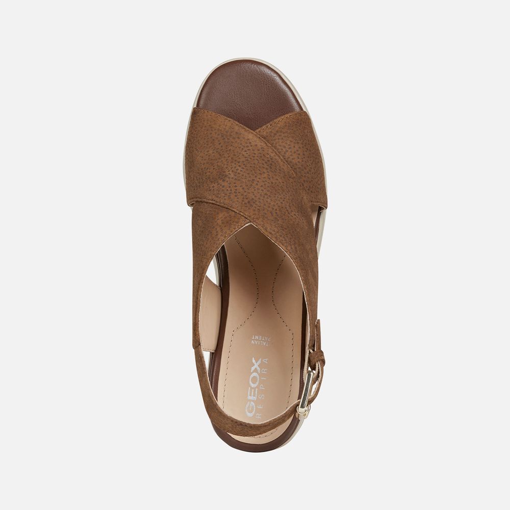 Sandales Geox Pisa - Marron - Femme 015374-BSW